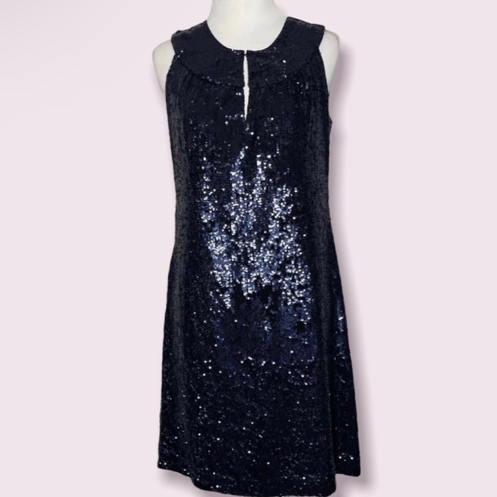 Tory Burch Kylie Sequined Shift Dress Size 2